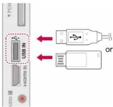 LG 60PZ550A - Connecting to a USB - 1