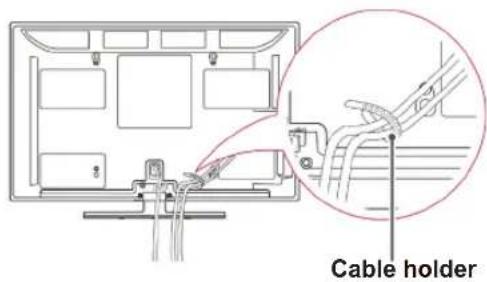 LG 60PV250A - Tidying cables - 2