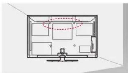 LG 50PZ552 - Securing the TV to a wall - 1