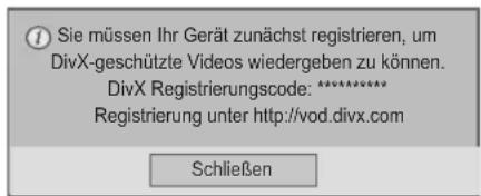 LG 50PW451N - DivX® VOD-Registrierung - 1