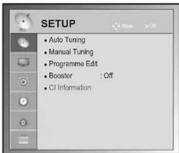 LG 50PZ250T - SETUP settings - 1