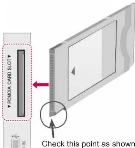 LG 50PV350T - Connecting to a CI Module - 1