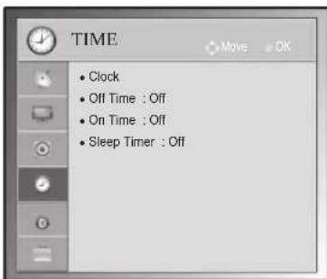 LG 50PV250A - TIME settings - 1
