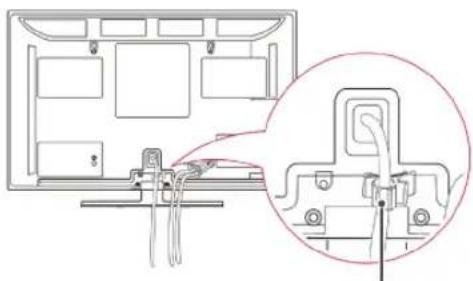 LG 50PV250A - Tidying cables - 1