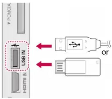 LG 50PT353K - Connecting USB storage devices - 1