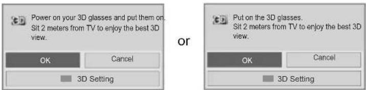 LG 50PT351A - Watching 3D images - 2