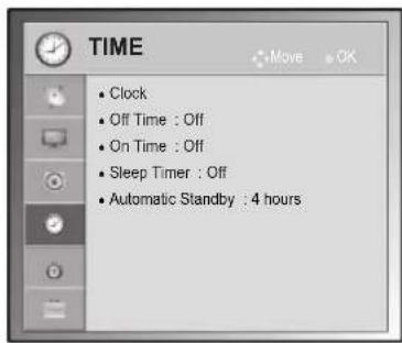 LG 47LV355U - TIME settings - 1