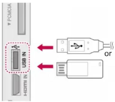 LG 47LV355U - Connecting USB storage devices - 1