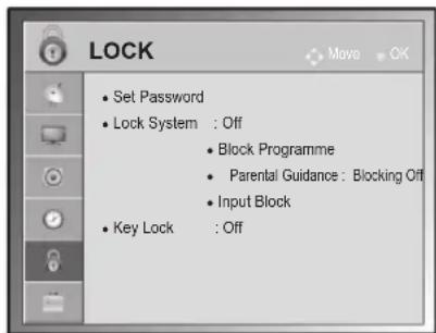 LG 47LV355U - LOCK settings - 1
