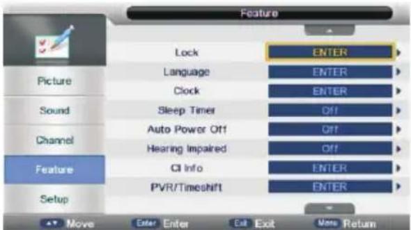 TV Star LED24FV1 - Feature Menu - 1