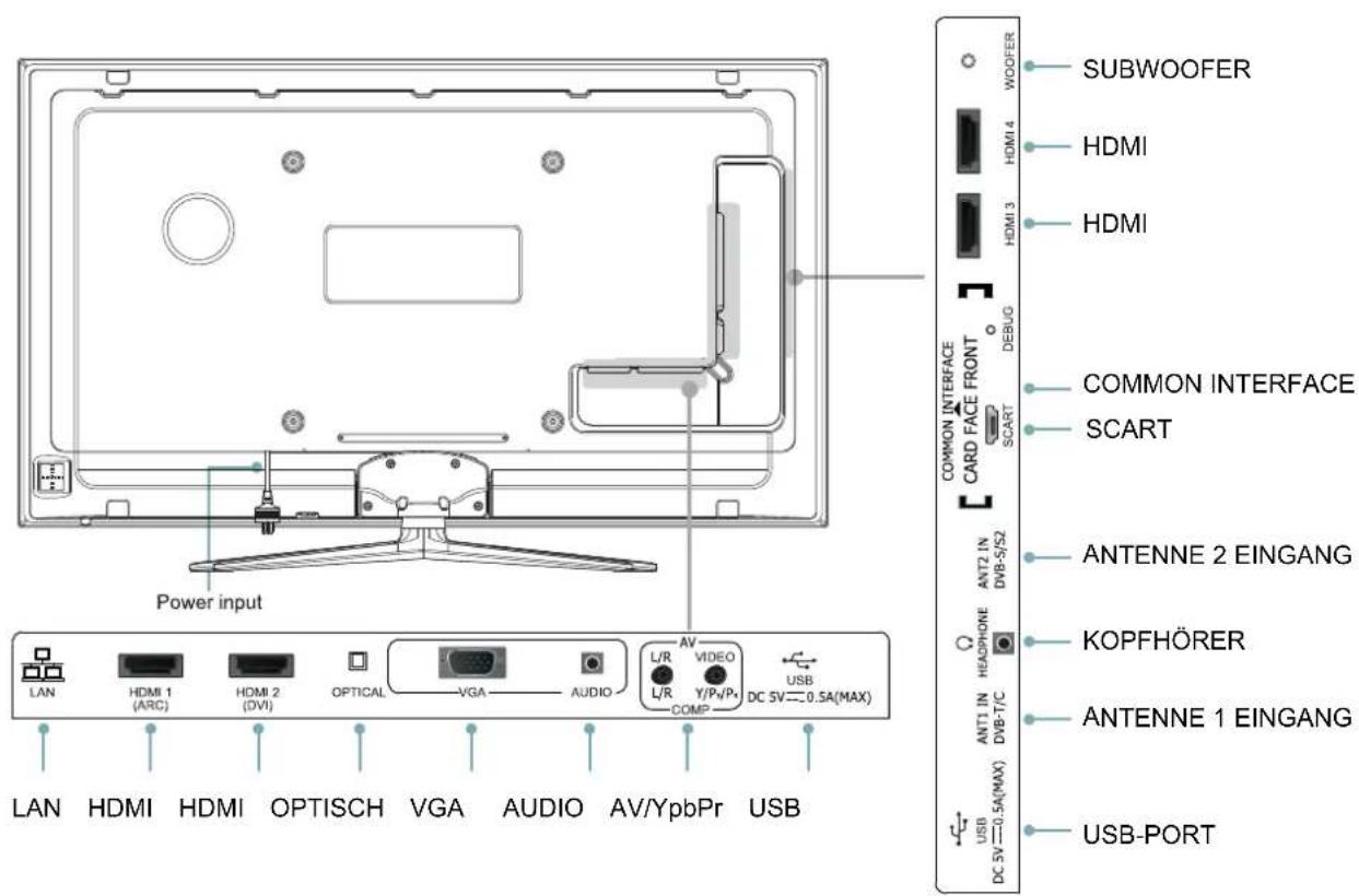 HISENSE LTDN55XT770WXSEU3D - Anschlüsse - 1