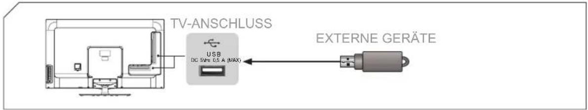 HISENSE LTDN50K610XWSEU3D - USB-Speichermedium anschließen - 1