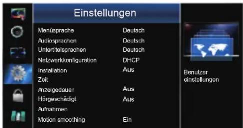 HISENSE LTDN50K660RWSEU3D - Einstellungsmenü - 1