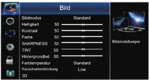 HISENSE LTDN50K660RWSEU3D - Bildmenü - 1