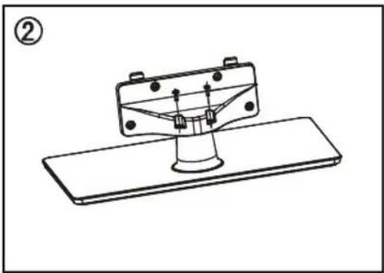 HISENSE LTDN50K300XSEU3D - Standfuß montieren - 2