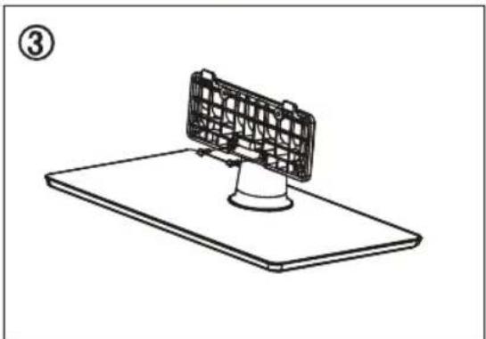 HISENSE LTDN50K300XSEU3D - Standfuß montieren - 3