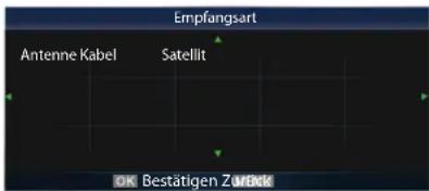 HISENSE LTDN50K160WSGEU - Die Einstellung des Satelliten - 1