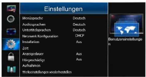 HISENSE LTDN50K160WSGEU - Benutzung des Options Menus - 1