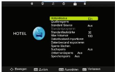 HISENSE LTDN40D36SEU - Hotelmenü (optional) - 1