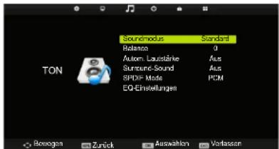 HISENSE LTDN40D36SEU - Tonmenü - 1