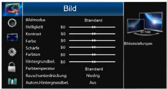 HISENSE LHD32K360WSEU - Benutzung des Haupt Menus - 1
