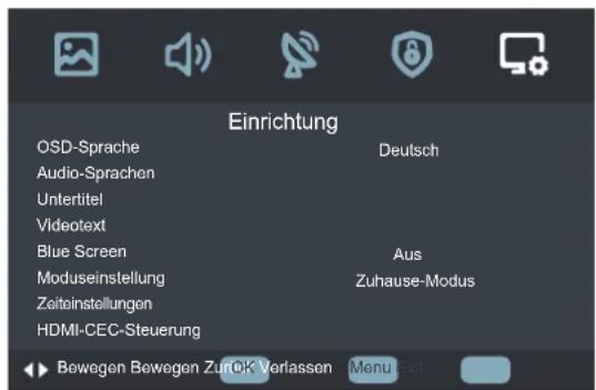 HISENSE LHD32D50TS - Einstellungsmenü - 1