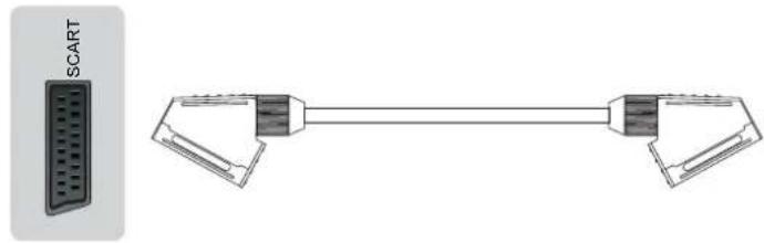 HISENSE LHD29K300WSEU - A/V-Gerät über SCART-Kabel anschließen - 1