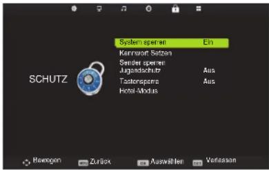 HISENSE LHD32D33SEU - Sperrmenü - 1