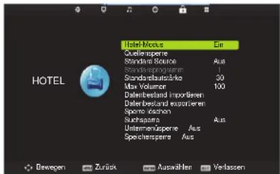 HISENSE LHD32D33SEU - Hotelmenü (optional) - 1
