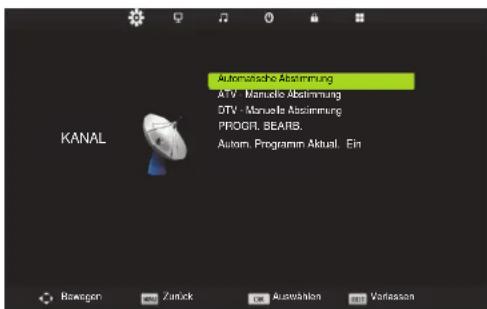 HISENSE LHD32D33SEU - Kanalmenü - 1
