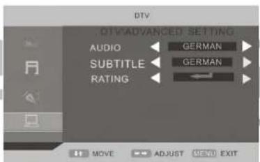 Odys LED-TV 24 FINO - BILDSCHIRM MENÜ - 2