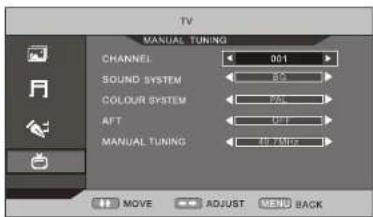 Odys LED-TV 24 FINO - TV-MENÜ - 1
