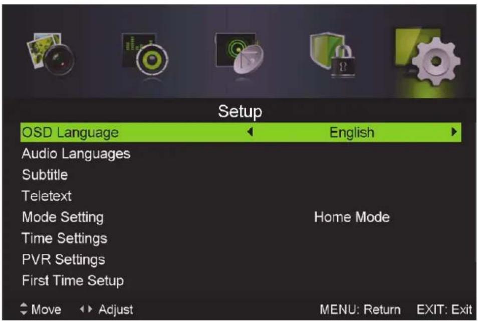 Odys Concept Line 16 Pro - MENÜ Einrichtung (Setup) - 1