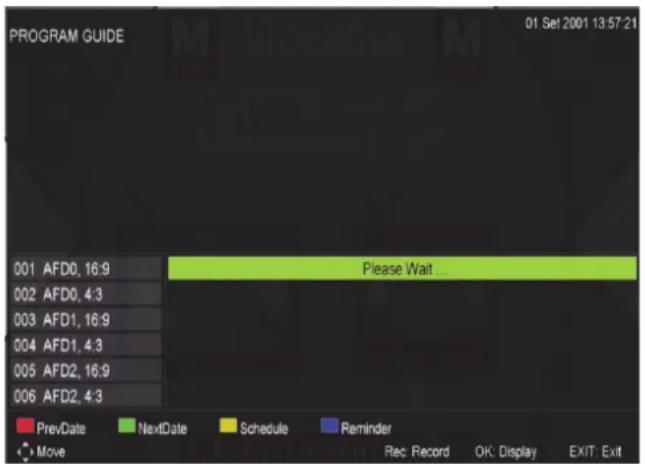 Odys Concept Line 16 Pro - EPG Menü (Elektronischer Programmführer). - 1