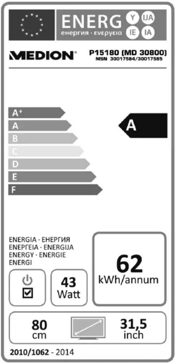 MEDION MD 30800 LIFE P15180 - Technische Daten /Produktdatenblatt - 3
