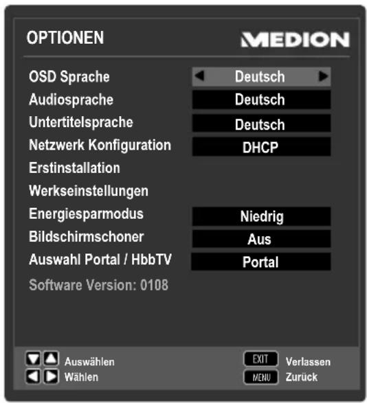 MEDION MD 30800 LIFE P15180 - 8.2.6.MenüOPTIONEN - 1
