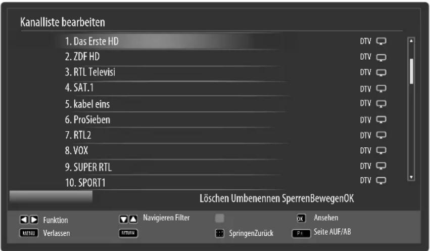 MEDION MD 30773 LIFE P12196 - Kanalliste bearbeiten - 1