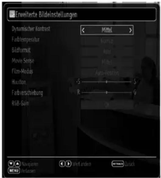 MEDION MD 30486 P15068 - Optionen des Menüs Bildeinstellungen - 1