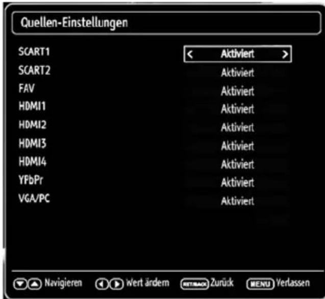 MEDION MD 30486 P15068 - Konfiguration der Quellen-Einstellungen - 1
