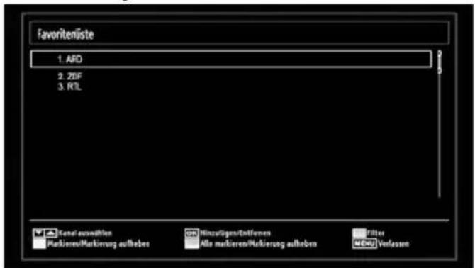 MEDION MD 30486 P15068 - Sender verwalten: Favoriten - 1
