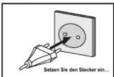 DUAL LE32F160P3 - Schließen Sie das TV-Gerät an die Steckdose an - 1