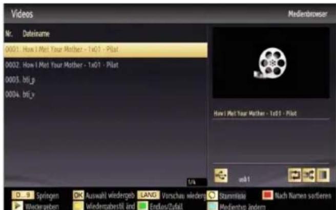 DUAL DLED 32RW185 - Schritt 3: Wiedergabe von gemeinsam genutzten Dateien via Medienbrowser - 3