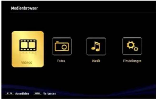 DUAL DLED 32RW185 - Schritt 3: Wiedergabe von gemeinsam genutzten Dateien via Medienbrowser - 1