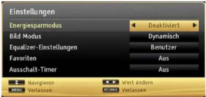 DUAL DLED 32RW185 - Schnell Menu - 1