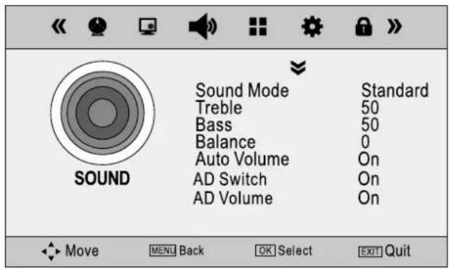 DUAL 3270-LED - Customizing the SOUND Settings - 1