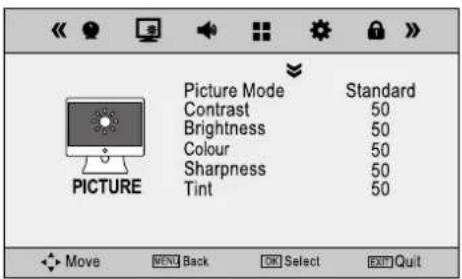 DUAL 3270-LED - SOUND MENU: - 1
