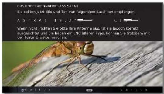 LOEWE ART 46 LED 200 - Einstellmöglichkeiten für den DVB-S-Empfang (Fortsetzung): - 1
