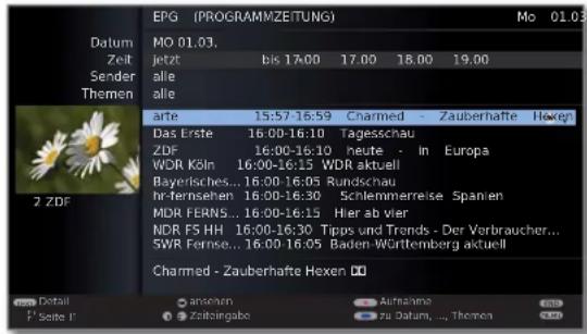 LOEWE ART 46 LED 200 - Timer-Aufnahme über EPG programmieren - 3