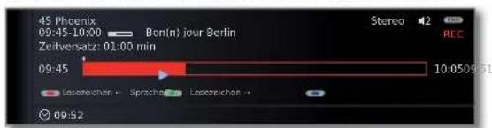 LOEWE ART 46 LED 200 - Statusanzeige bei zeitversetzter und Archiv-Aufnahme - 4
