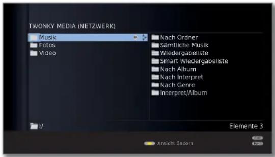 LOEWE ART 46 LED 200 - Wiedergabe von Dateien aus dem Heimnetzwerk - 1